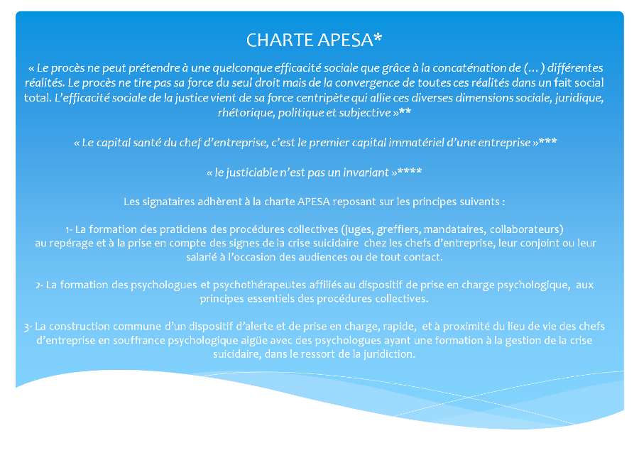 Charte APESA partie 1